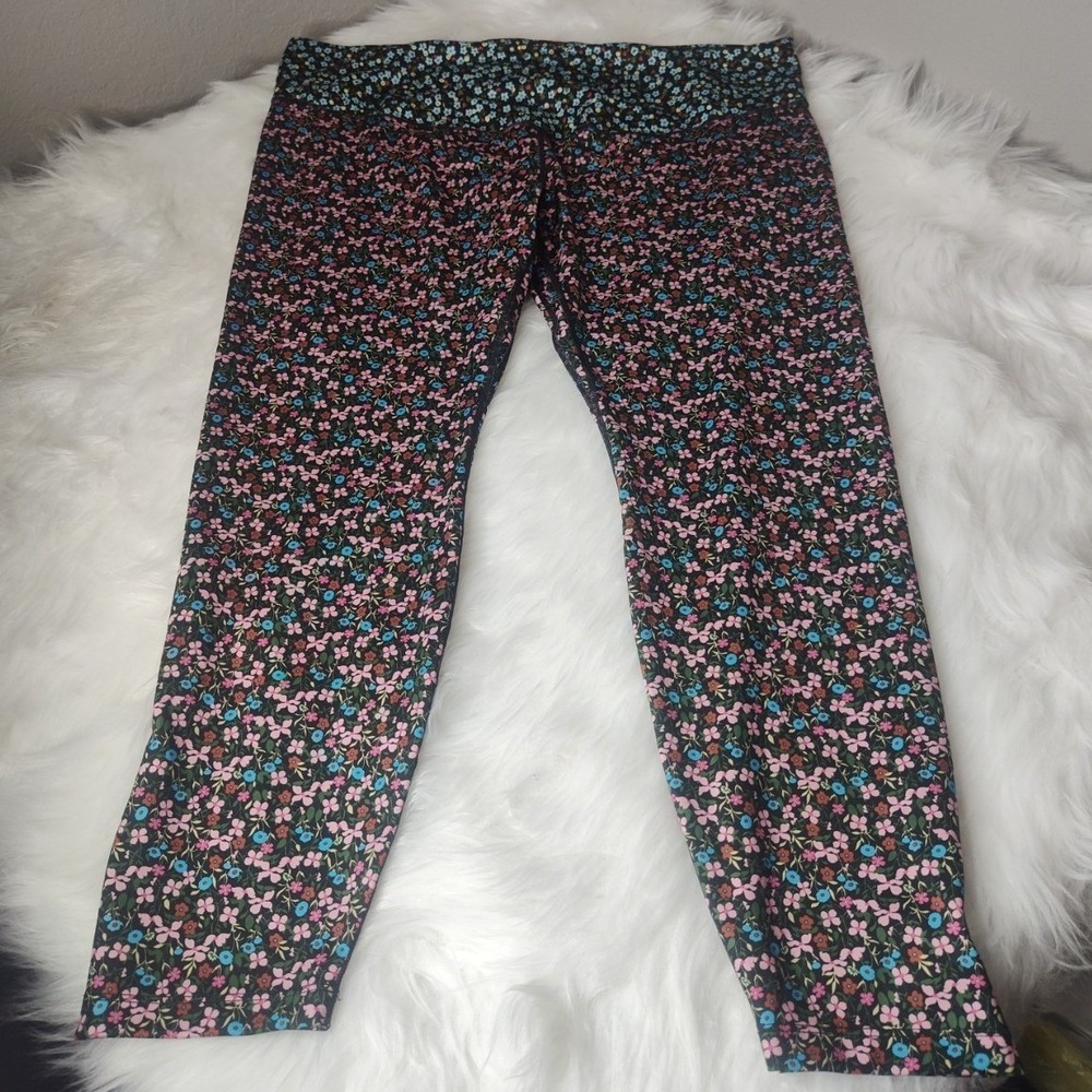 Nike Leggings Pants Athletic Dry The One Flower Print Women's Plus Size 3X